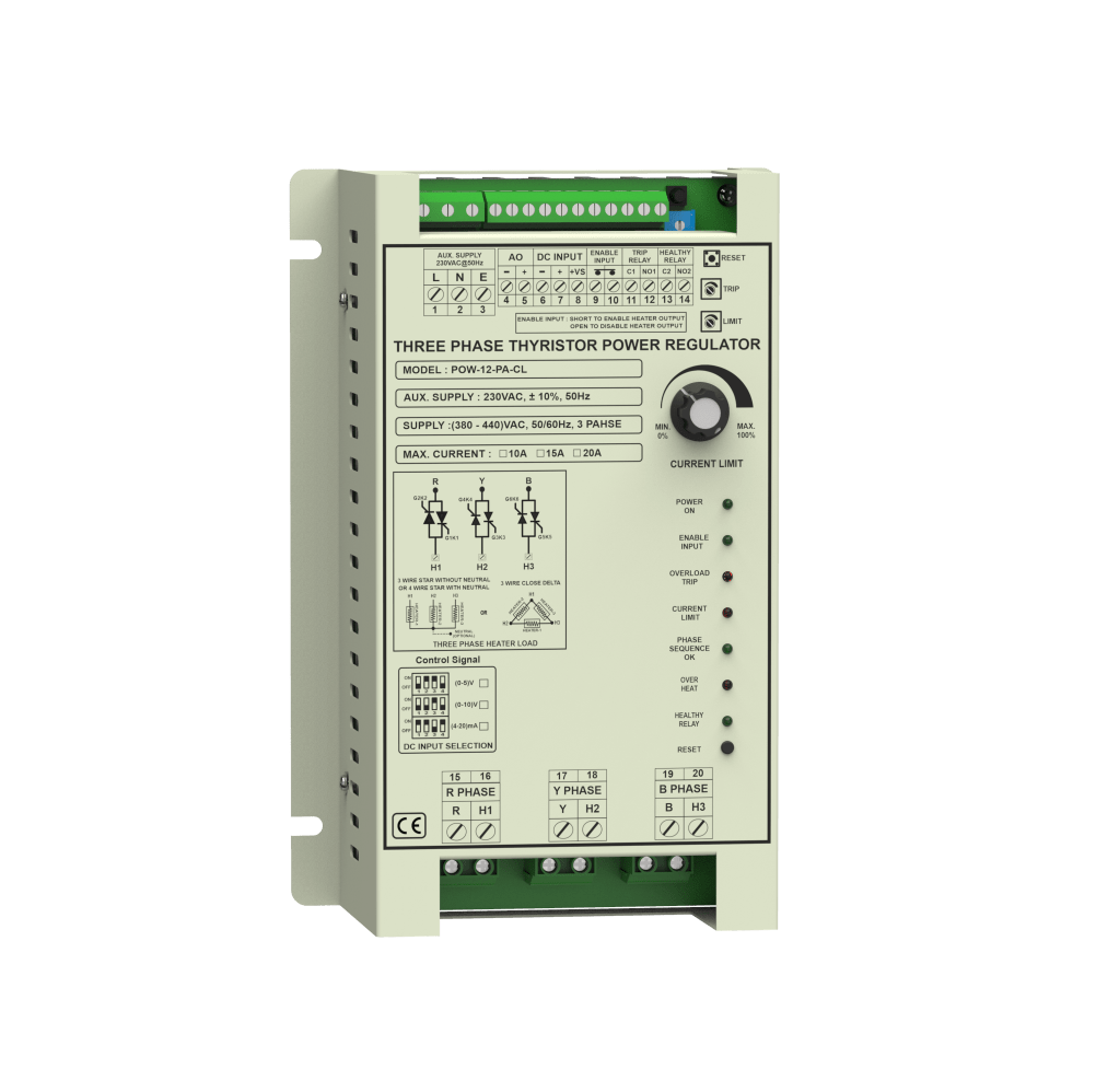 Three Phase Thyristor Power Controller – POW-12-PA-CL